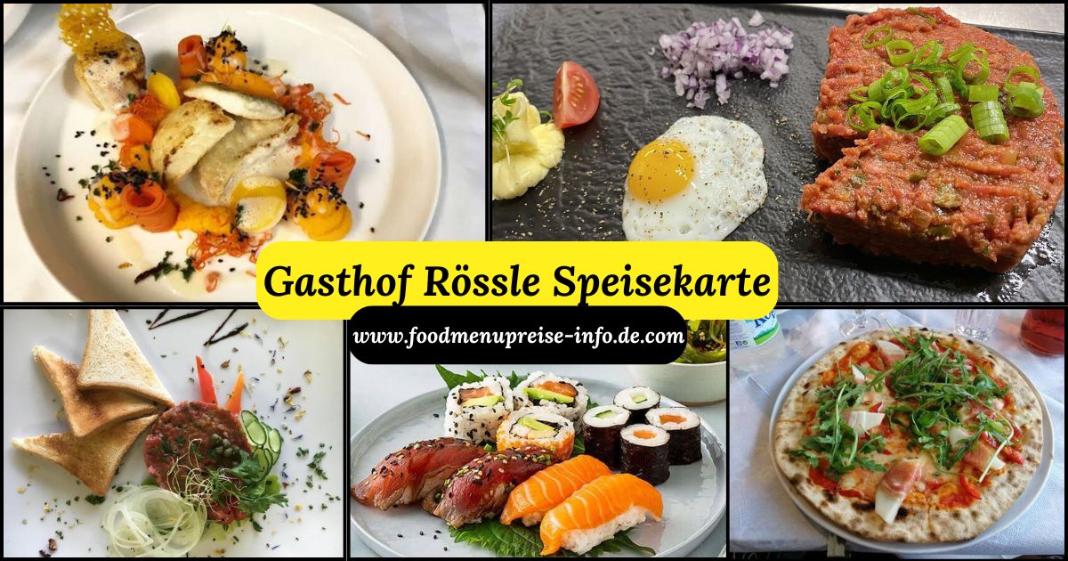 Gasthof Rössle Speisekarte