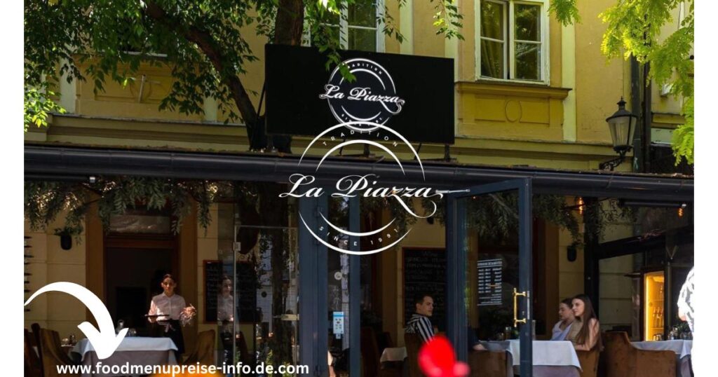 Location of La Piazza Restaurant